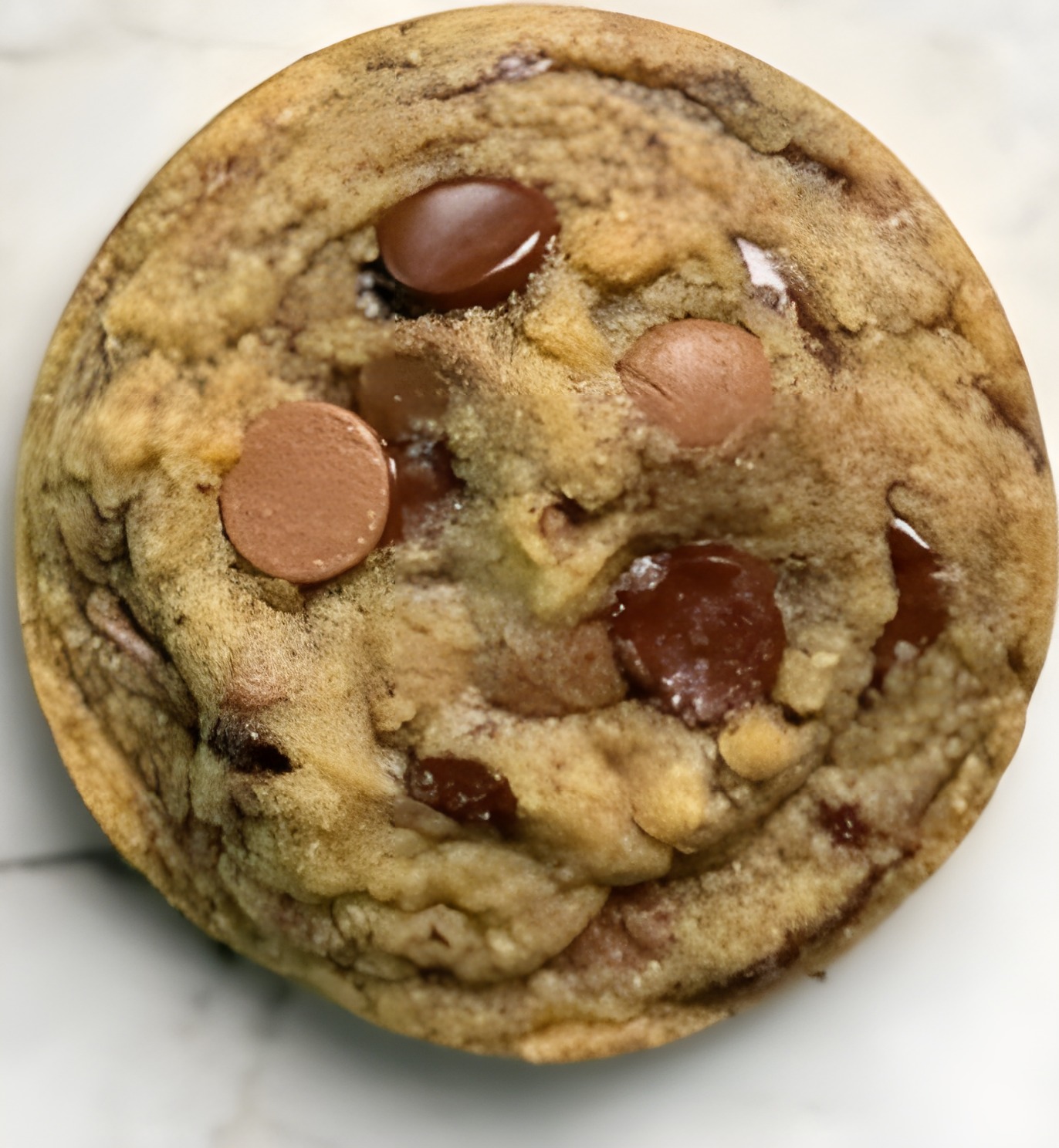 Chocolate chip scooped cookie