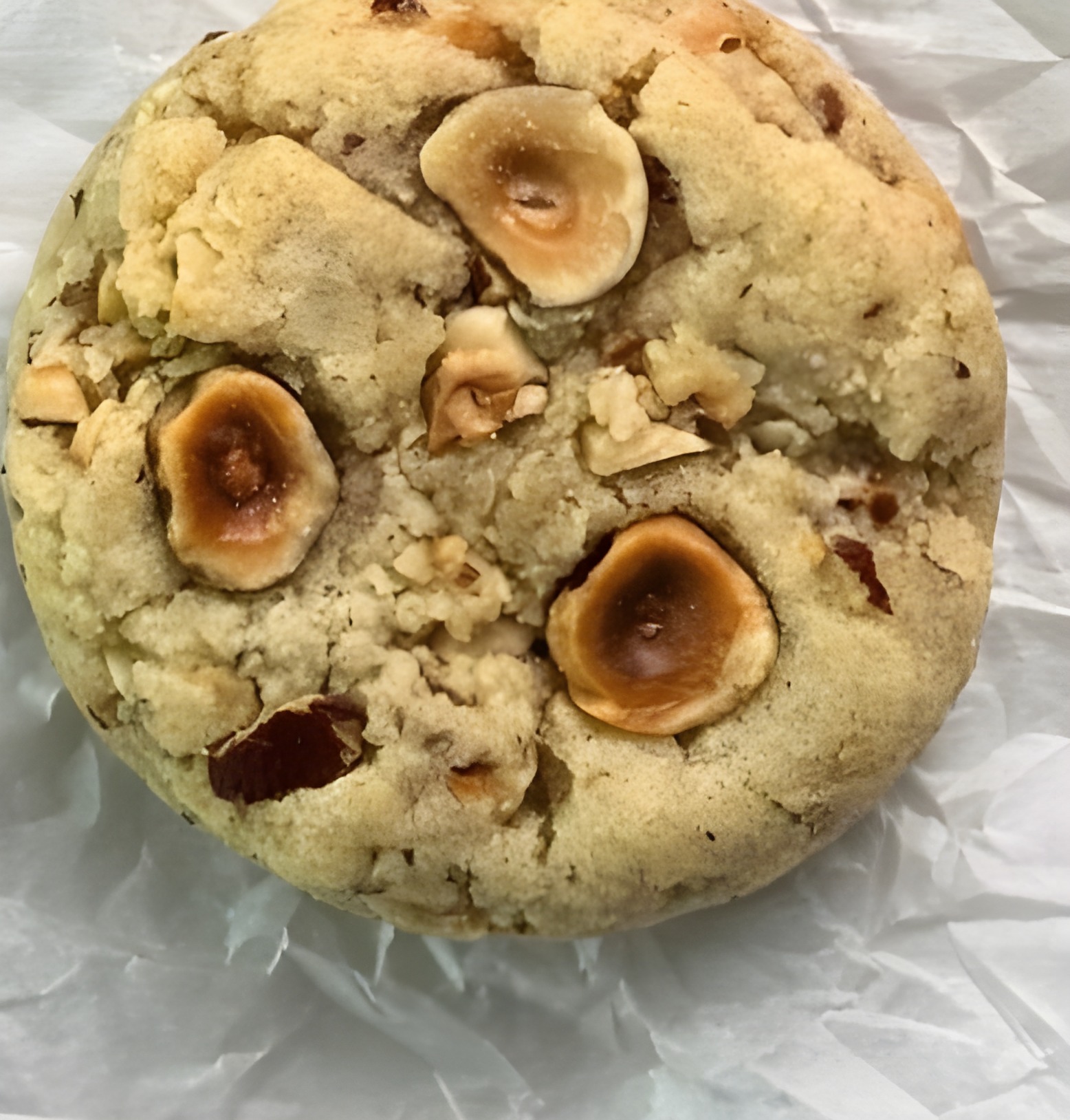 Hazelnut scooped cookie
